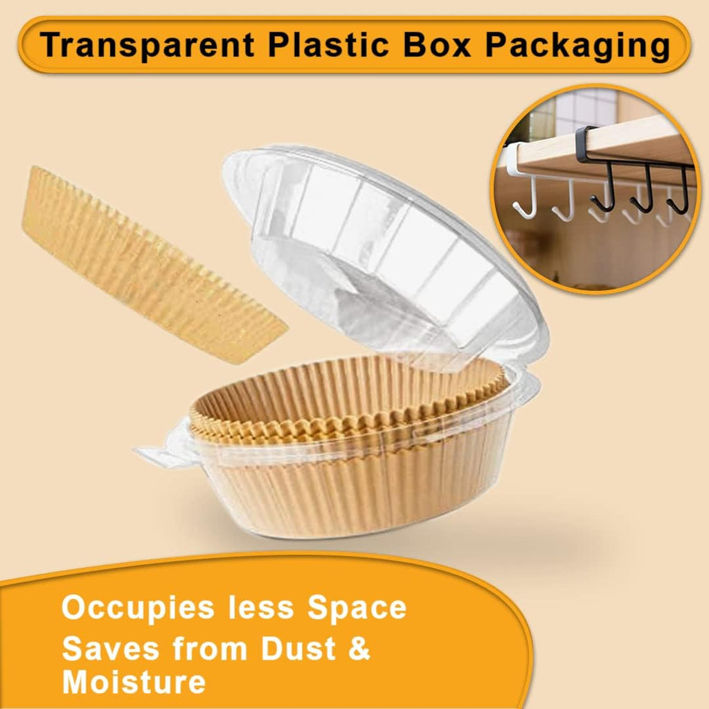 Ninja Air Fryer Liners - Disposable Parchment Paper, 150 Pcs | Water & Oil Proof, 6.3 Inch (Fits 2-5 Qt)