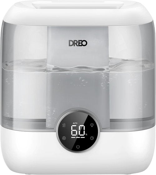DREO 6L Top Fill Humidifier - 60H Quiet Cool Mist for Large Rooms | Perfect for Baby Nursery & Plants