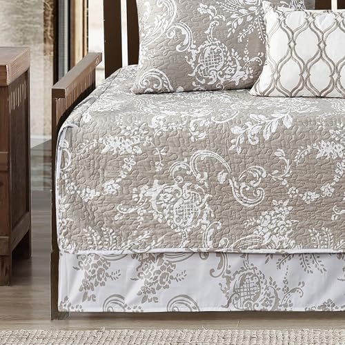 6-Piece Reversible Microfiber Daybed Cover Set, Bohemian Floral Bedding