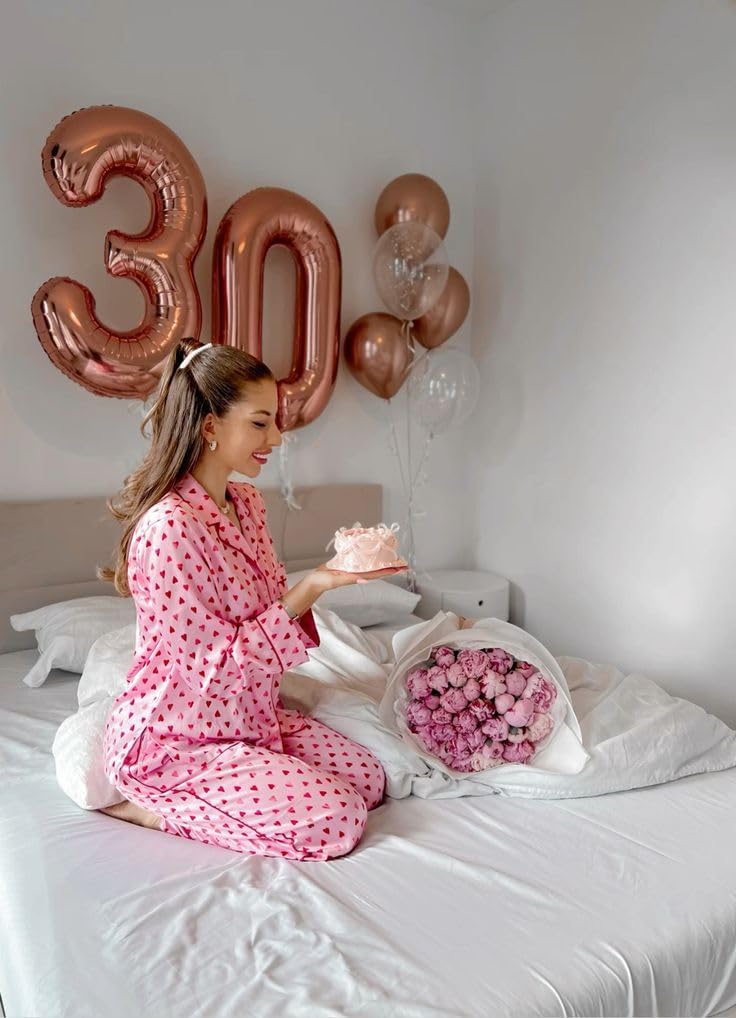 Numbers 23 Balloon - 40 Inch Rose Gold Foil 23rd Birthday Decorations for Women | Graduation & Memorial Day