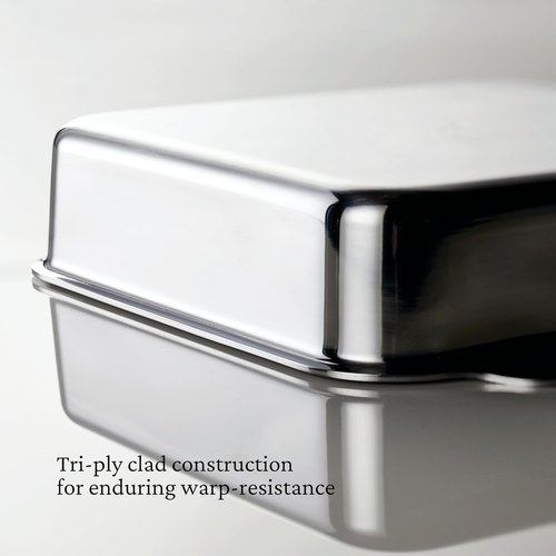 Hestan Provisions OvenBond | 8" x 8" Stainless Steel Square Baking Pan - Durable & Versatile