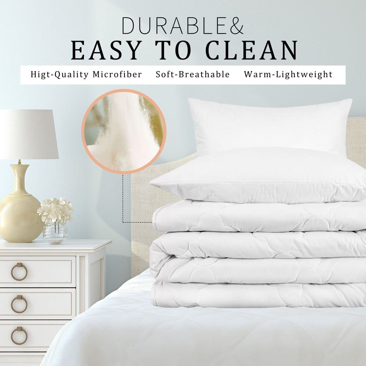 Purple Bowknots Comforter Set Full Size,Cartoon Hand Drawn Stars Love Bow Bedding Set,Kawaii Princess Style Quilt Set for Kids Girls Women Teens Room Decor,Romantic Duvet Insert,2 Pillowcases