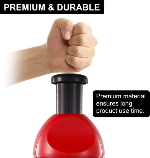 Geedel Food Chopper - Easy-To-Clean Manual Vegetable Cutter | Dishwasher Safe for Onions, Garlic & Nuts
