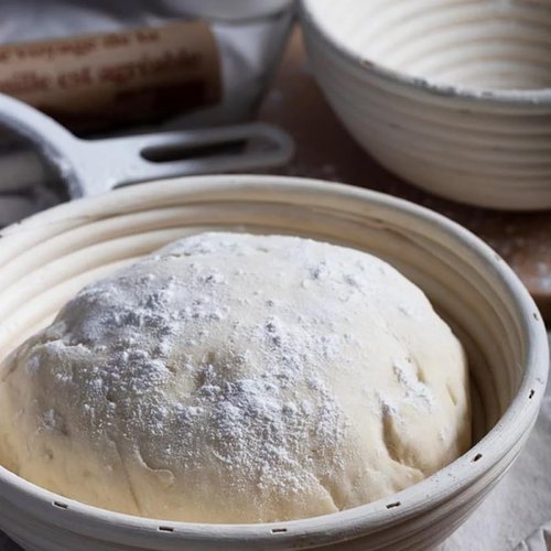 Dimpola Banneton Bread Proofing Basket Set - Handmade Rattan Sourdough Proofing Bowls | 2 Round 9-Inch Baskets