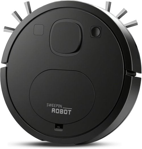 Robot Vacuum and Mop Combo, 2-in-1 Robot Vacuum Cleaner, Wireless Robot Vacuum Cleaner, Strong Suction, timed, self Charging, Quiet, Suitable for Hard Floors, pet Hair, Low Plush Carpets(Black)