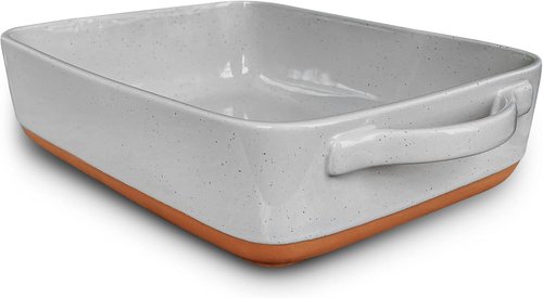 Mora 9x13in Deep Porcelain Baking Dish - Versatile Oven to Table & Freezer Safe Design