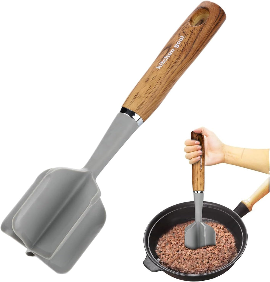 Skiennix Meat Chopper - Heat Resistant Nylon Hamburger Masher for Ground Beef & Potatoes