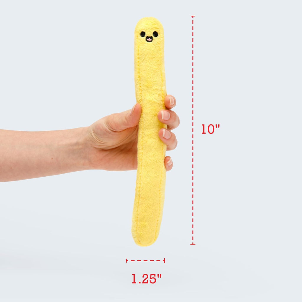 Relatable Emotional Support Fries | Cuddly Plush Toys - 5 Squishy Stuffed Animals with Basket