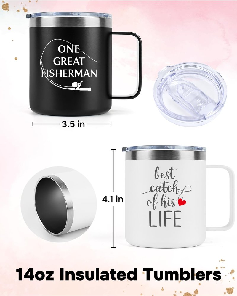 Sixspace Wedding Anniversary for Couple Friend Lovers Cups Stainless Steel Wine Tumbler Travel Mug with Straw and Lid,2 Pack