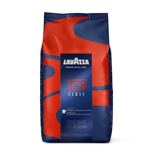 Lavazza Whole Bean Coffee - Top Class Medium Espresso Roast, 2.2LB | Pack of 6 Bags