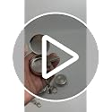 Portable Stainless Steel Pocket Ashtray with Keychain and Cigarette Snuffer