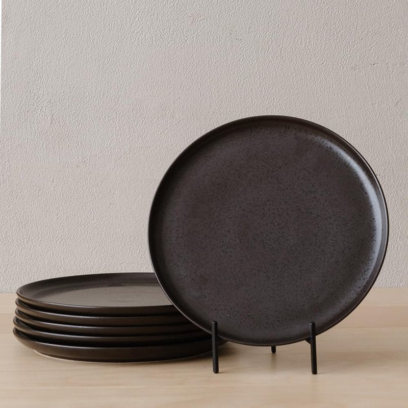 WENSHUO Dinner Plates Set of 6, Chip and Scratch Resistant (Oat Beige, 8.5 Inch)