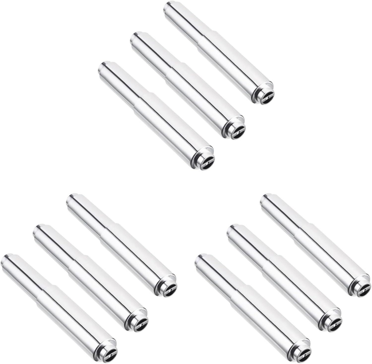 Uonlytech Adjustable Toilet Paper Holder - Spring Loaded Zinc Alloy Rod | Fits Most 6.49 Inch Rolls