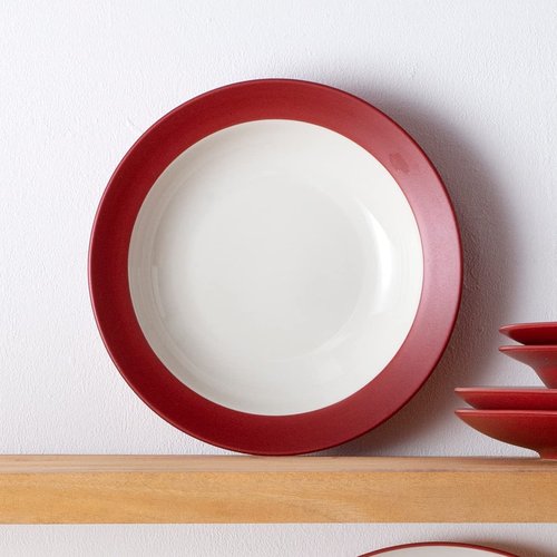 Noritake Colorwave Rim Soup/Pasta Bowl, Raspberry, Set of 4
