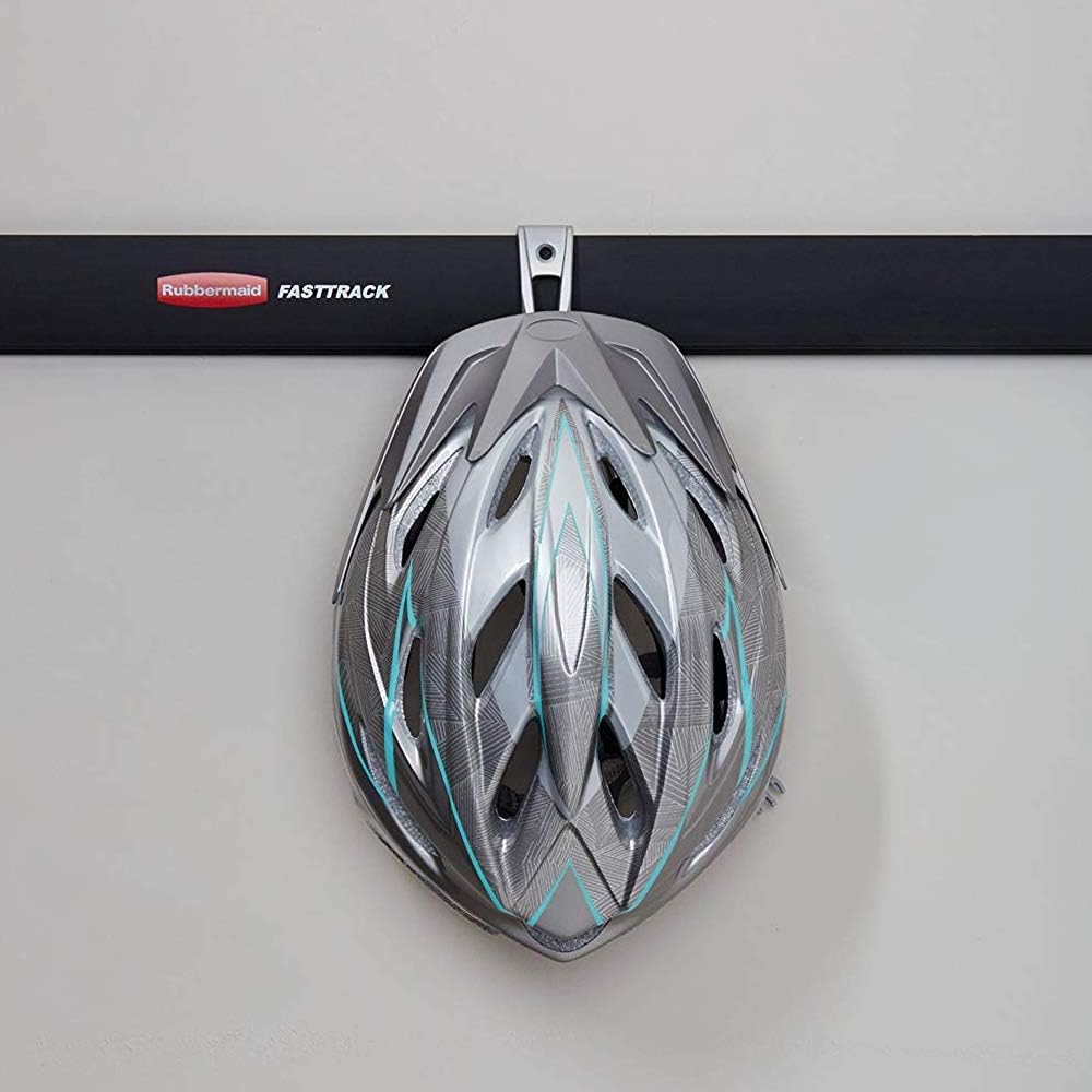 Rubbermaid Garage Hook Organizers - Universal Metallic FastTrack Design | 2 Pack for Easy Storage