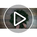 12-Inch Artificial Pine Christmas Wreath, Unlit Green Holiday Decor