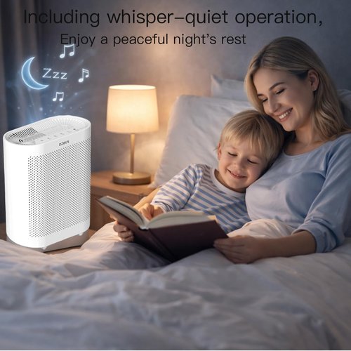 Azeus FS32 Air Purifier - True HEPA Filter for Homes & Offices | Covers Up to 1076 Sq. Ft. | Captures Smoke, Dust & Pet Dander