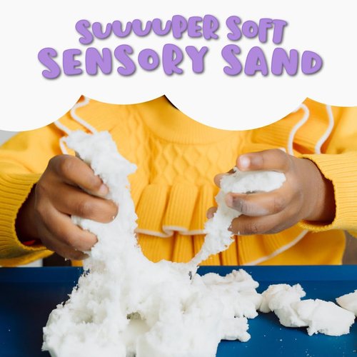 Chuckle & Roar Sensory Dream Sand - 2lb Gluten-Free, Never-Drying Super Soft Sand for Kids 3+