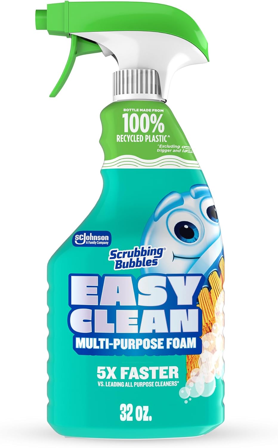 Scrubbing Bubbles All-Purpose Cleaner - Fast-Acting Foam for Limescale & Grime | 32oz Spray