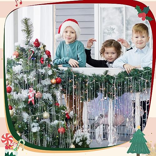Lyrow Laser Silver 6000 Tinsel Icicles for Christmas Tree & Holiday Decor - 6 Packs