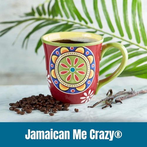 Door County Coffee Jamaican Me Crazy® Flavored Coffee - 5lb Whole Bean - Medium Roast - Rum & Vanilla Gourmet Blend