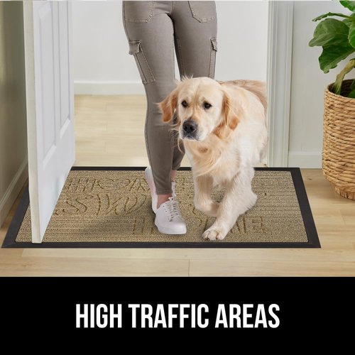 GORILLA GRIP Waterproof All-Season WeatherMAX Doormat - Stain & Fade Resistant, 29x17, Easy Clean