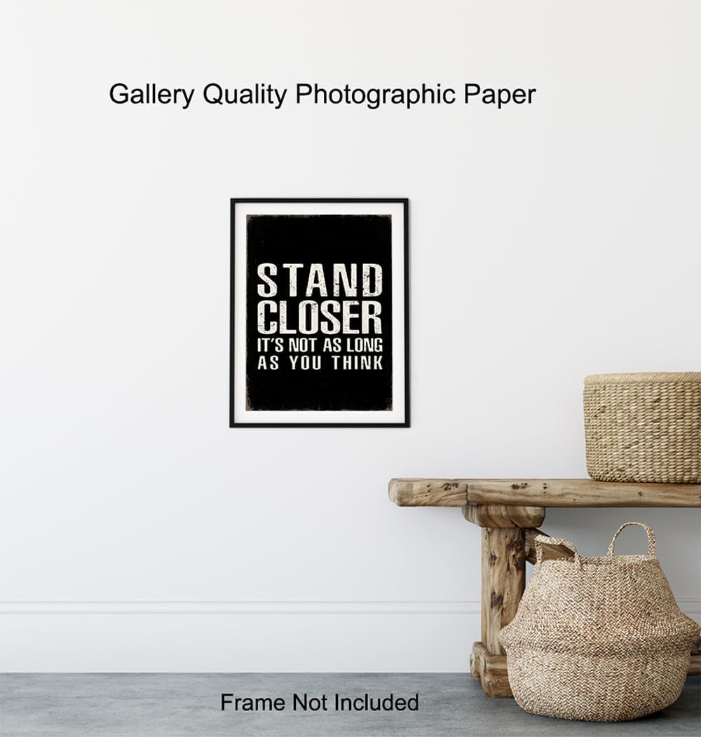 Regine Switzerland Funny Quotes Bathroom Posters - Rustic Typography Wall Art for Men | Black & White Decor