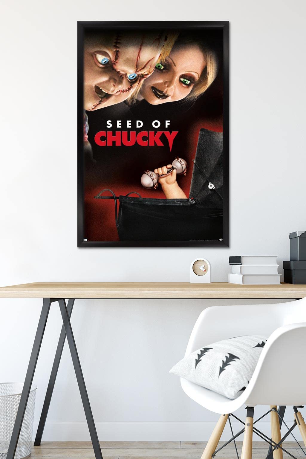 Trends International Child's Play: Seed of Chucky - One Sheet Wall Poster, 22.375" x 34", Black Framed Version