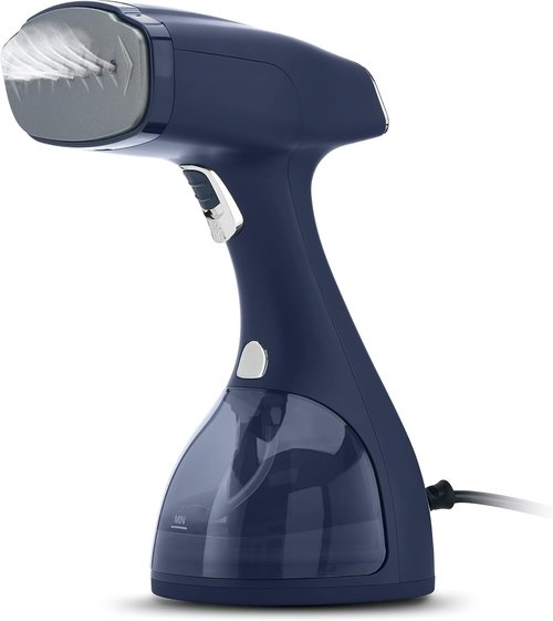 Electrolux Portable Handheld Clothes Steamer - LX15003 Wrinkle Remover with Lint Brush & Fabric Brush | Blue