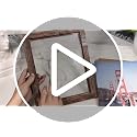 8x10 Rustic Brown Picture Frame Set of 4 - Real Glass Photo Frames