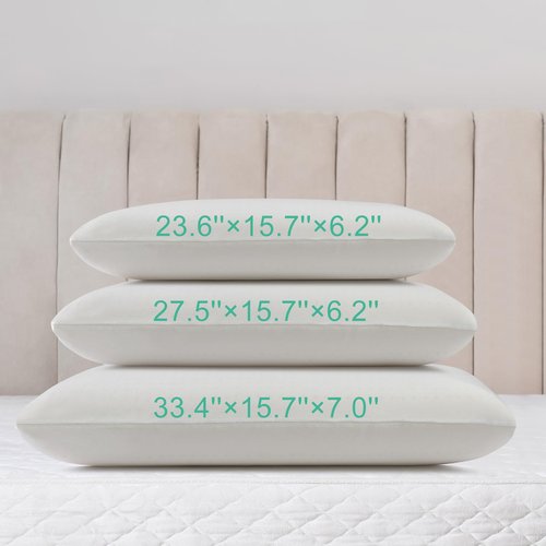 Artka 100% Natural Talalay Latex Pillow Sleeping Bed Pillow - Luxury Queen Pillow for Side, Back, and Stomach Sleepers - Extra Soft Latex Foam Pillow - Removable Breathable Cotton Cover