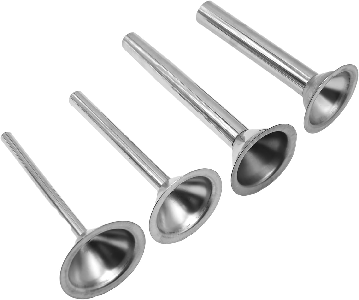 Saihisday Stainless Steel Sausage Stuffer Tubes - Meat Grinder Attachment Set of 4 (#22)
