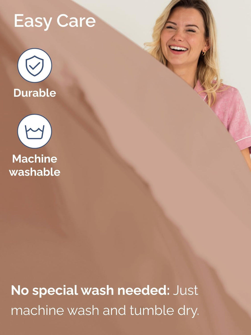 Skiennix Extra Deep King Sheet Set - 6 Piece Breathable Cooling Bedding - Soft, Wrinkle-Free Mauve