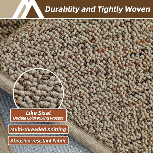 Absorbent Indoor Door Mat 20x32, Non-Slip Washable Entrance Rug, Taupe