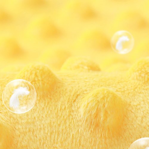 BORITAR Baby Security Blanket - Soft Unisex Lovey for Newborns | Snuggle Toy Bee Stuffed Animal, 14 Inch, Yellow