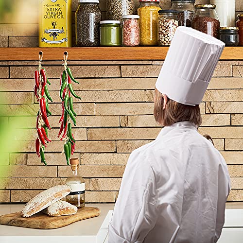 Artificial Hanging Chili Pepper String Set - Lifelike Vegetable Garland 21in