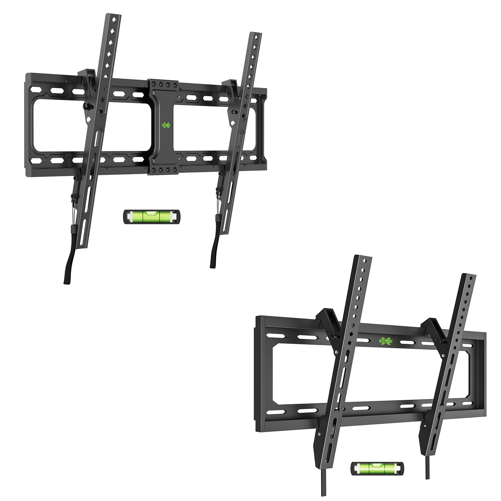 USX MOUNT Tilting TV Wall Mount for Most 37"-95" Flat Curved Screen Television & TV Mount Low Profile for Most 26-60" Flat Screen LED, LCD, Curved TVs