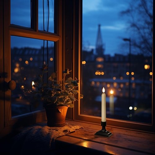Homemory 6 Pcs Electric Window Candles - Ivory Flickering LED with Dusk to Dawn Sensor | Battery Operated for Holiday Decor