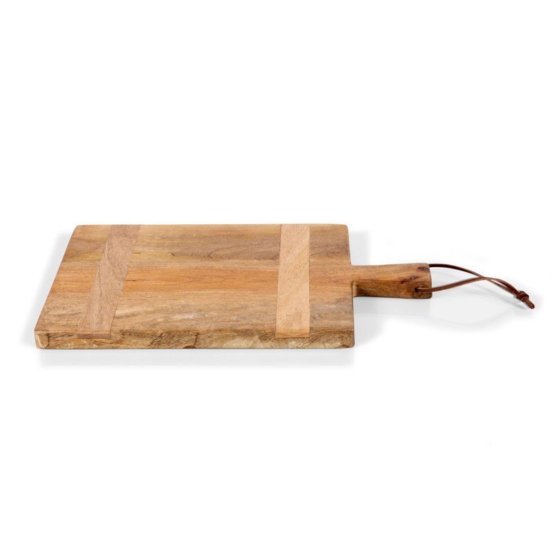 TOSCANA - a Picnic Time brand - Ravi Rectangle Charcuterie Board, Wood Serving Platter, Cheese Board, (Mango Wood)