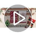 DineDia Dark Red Merry Christmas Kitchen Towels Set of 2 – 18x26, Snowflake Bells