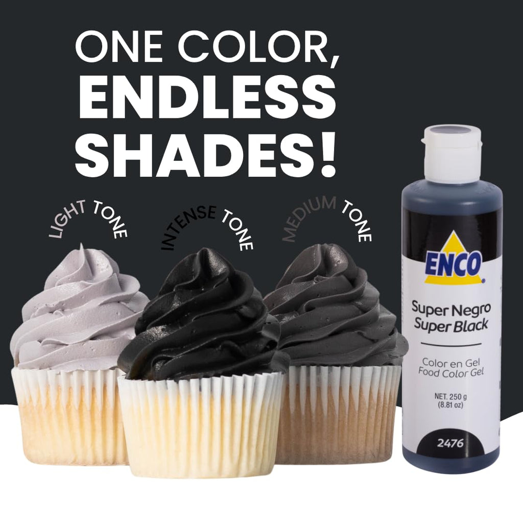 ENCO Gel Food Coloring 8.8 oz (Super Black)