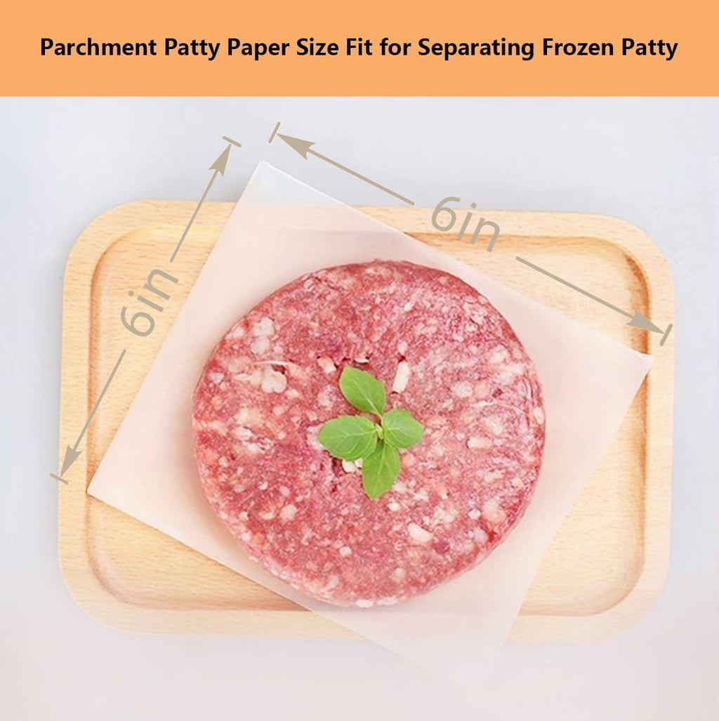 Unbleached Parchment Paper by [Brand Name] - 100 Pcs 6" x 6" Non-Stick Sheets for Baking & Wrapping