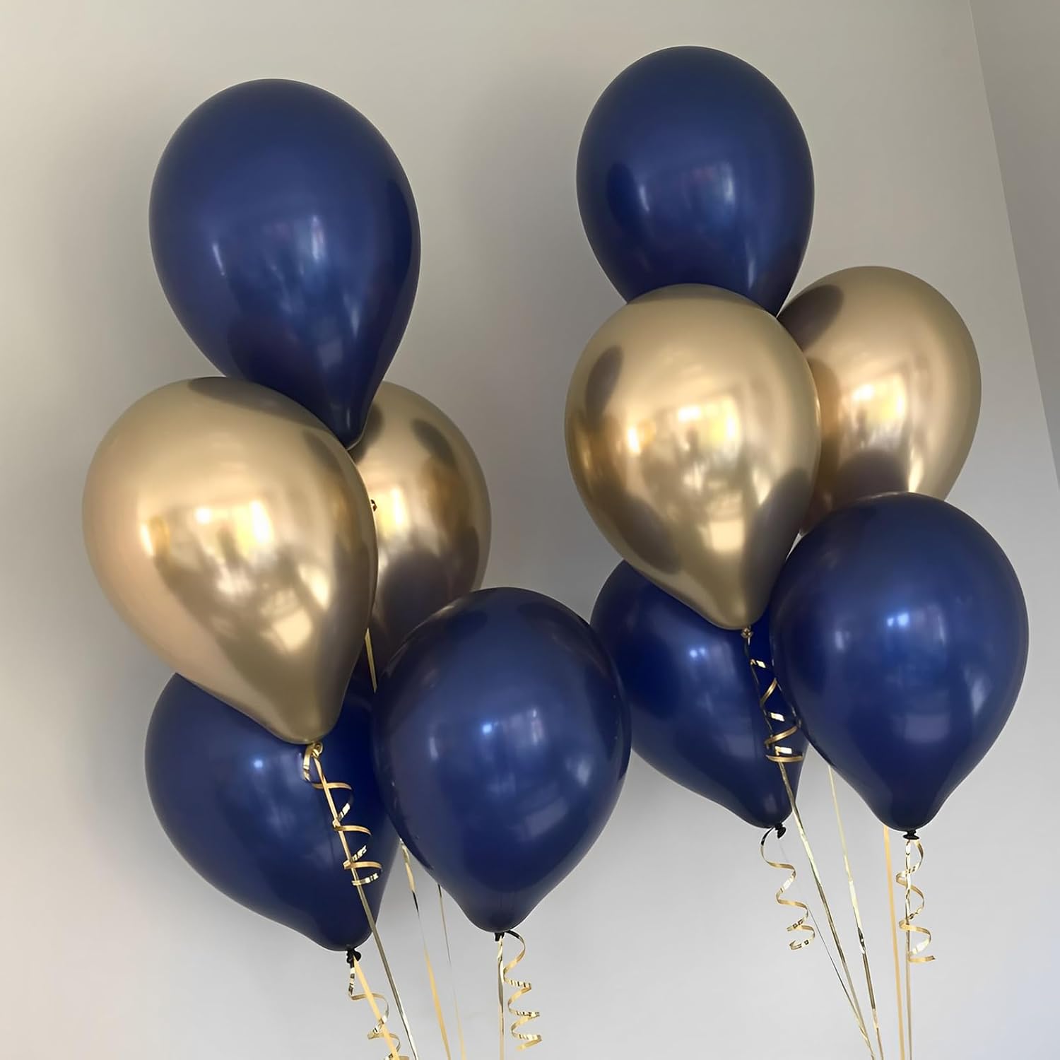 Voircoloria Navy Blue Balloons - 110pcs 12-Inch Dark Blue Latex for Graduation, Wedding & Parties