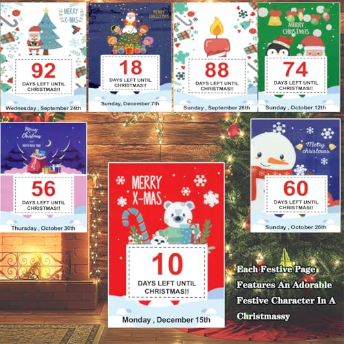 100 Day Christmas Countdown Calendar - Desktop Holiday Advent Calendar