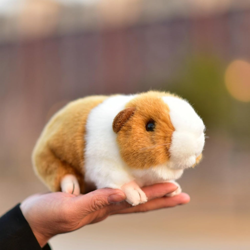 Skiennix Realistic Hamster Plush Toy - Squeezable Guinea Pig Doll for Kids | Soft & Cuddly
