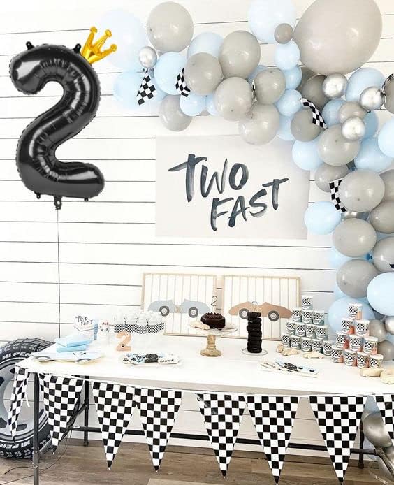 40-Inch Black Number 2 Balloons by [Brand Name] - Perfect for 2nd Birthday Party Decorations