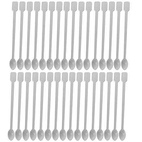 Coffee Spoon 500 PCS Disposable Tiny Coffee Tea Spoon White Plastic Stir Cocktail Sticks Mini Tea Stirrer