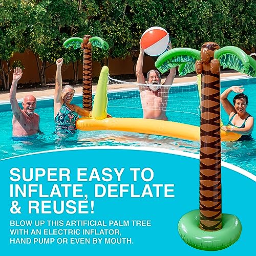 Inflatable Palm Trees 6 Foot 2 Pack Tropical Luau Party Decor