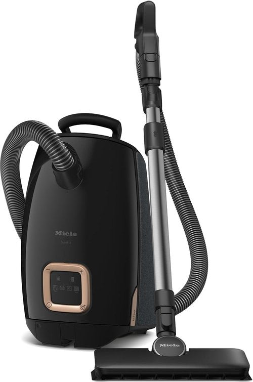 Miele Guard L1 AllFloor Bagged Canister Vacuum - AirClean Plus Filter, LED Display, Obsidian Black/Rose Gold