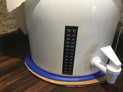 Brewing & Fermentation Heat Pad for Homebrew Beer & Wine Fermenting 120VAC 12 or 25 Watt Heating Mat: Safe for Plastic/Glass Carboy & Bucket Fermentors Includes Heater Temperature Strip